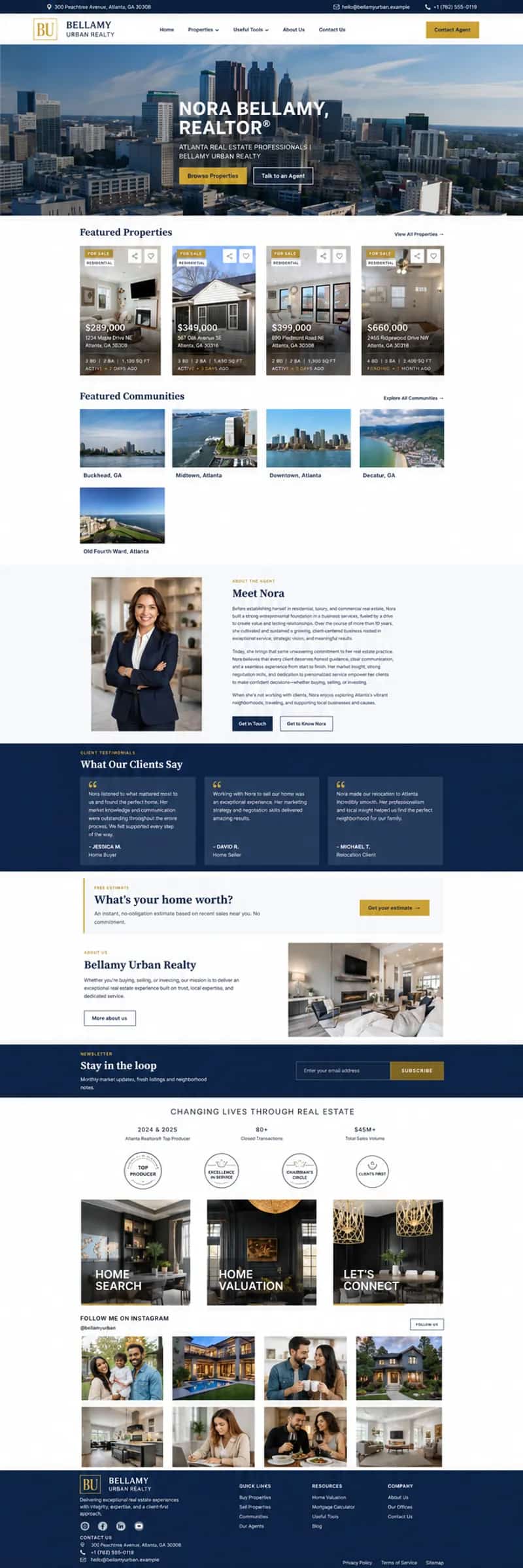 The Bellamy website theme
